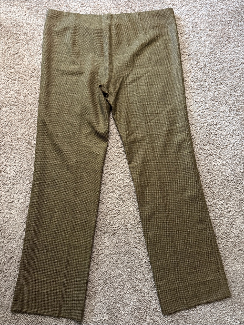 Etro Olive Green Straight-Leg Dress Pants - Picture 3 of 3